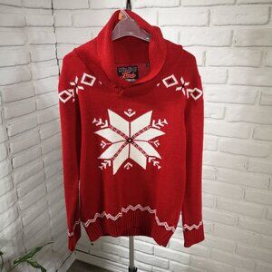 Hundred Percent Authentic Fresh Brand Men's Size Medium Red w/ White Sweater